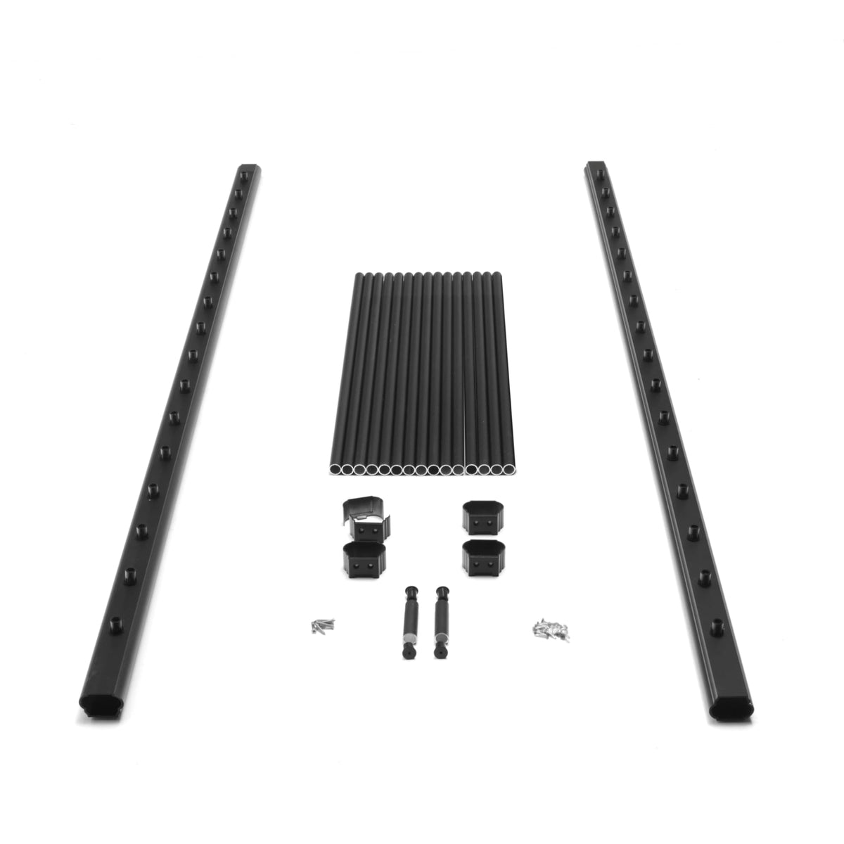 Aluminum Textured Black Line Rail Kit V80695