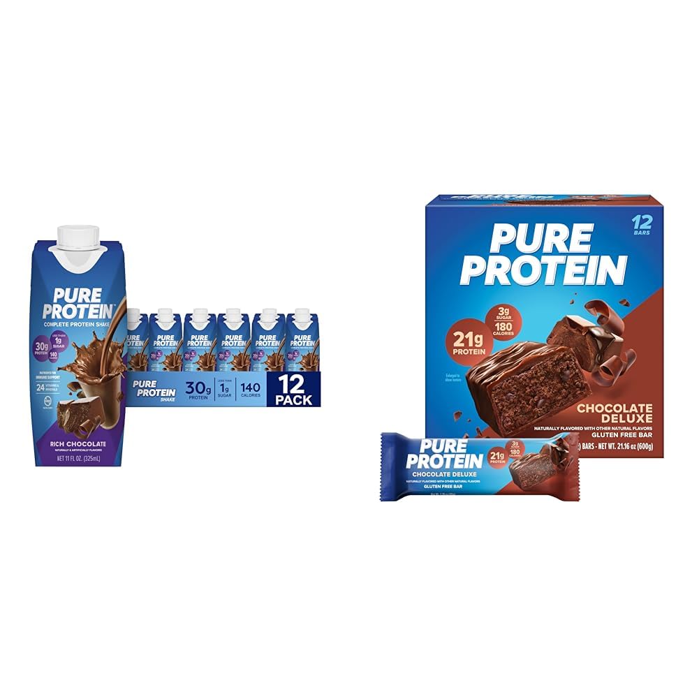 Chocolate Protein Shake & Bars, 12 Count Q515