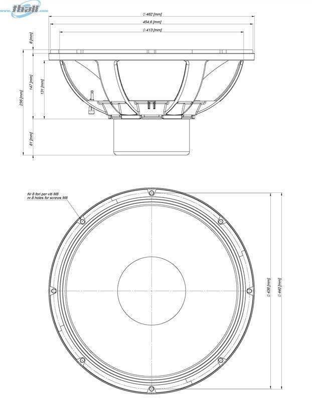 18-inch High Power Neo Subwoofer 1800 Watts RMS 2-Ohms V4089