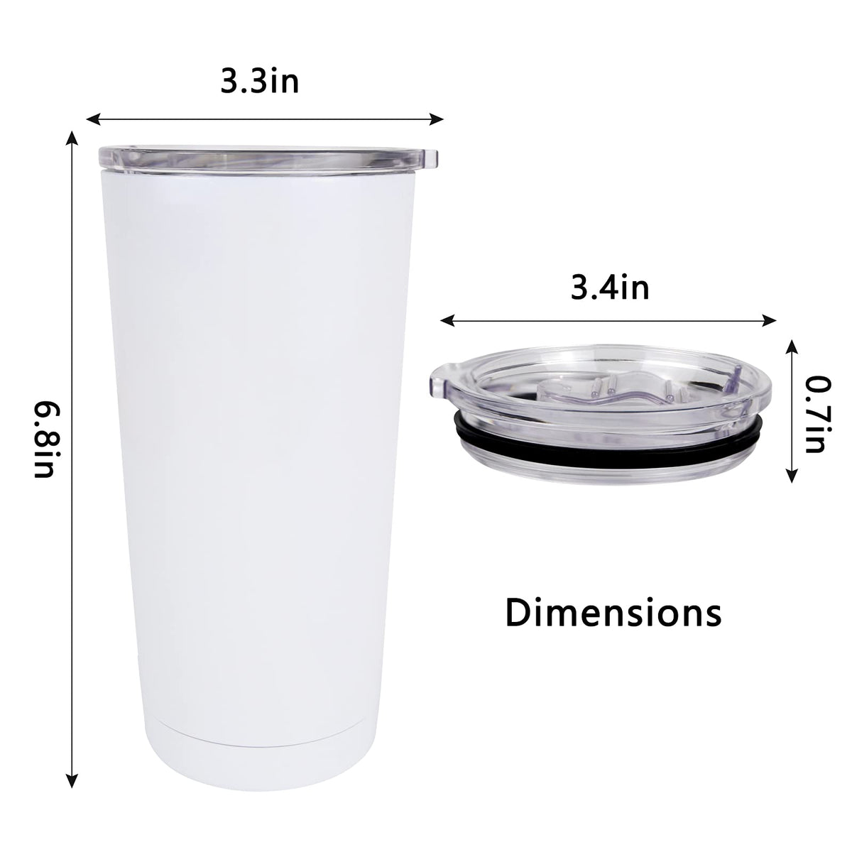 20oz Stainless Steel Tumbler with Lid T709129