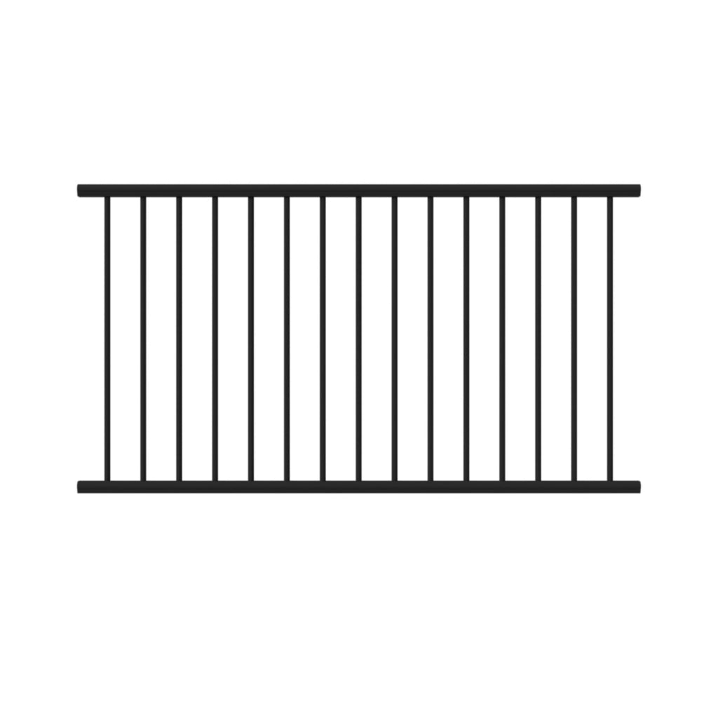 Aluminum Textured Black Line Rail Kit V80695