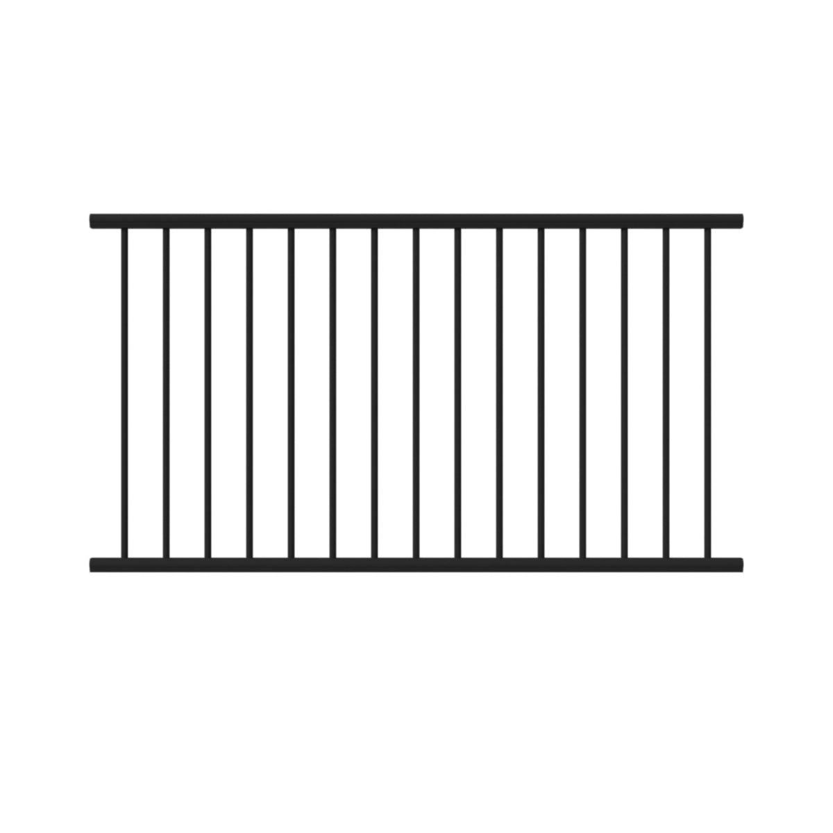 Aluminum Textured Black Line Rail Kit V80695