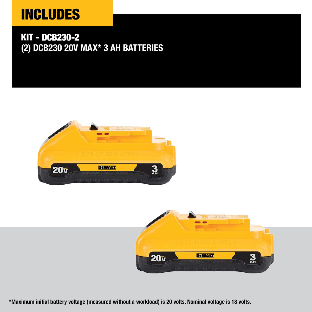20V MAX 3.0-Ah Battery Pack 2-Pack G628