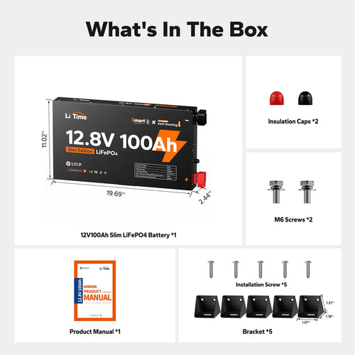 12V 100Ah Self-Heating LiFePO4 Battery Z31935