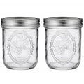 16 oz Wide Mouth Mason Jars with Lids and Bands, 2 Pack A602596