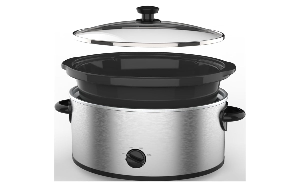 6 Quart Stainless Steel Slow Cooker M80457