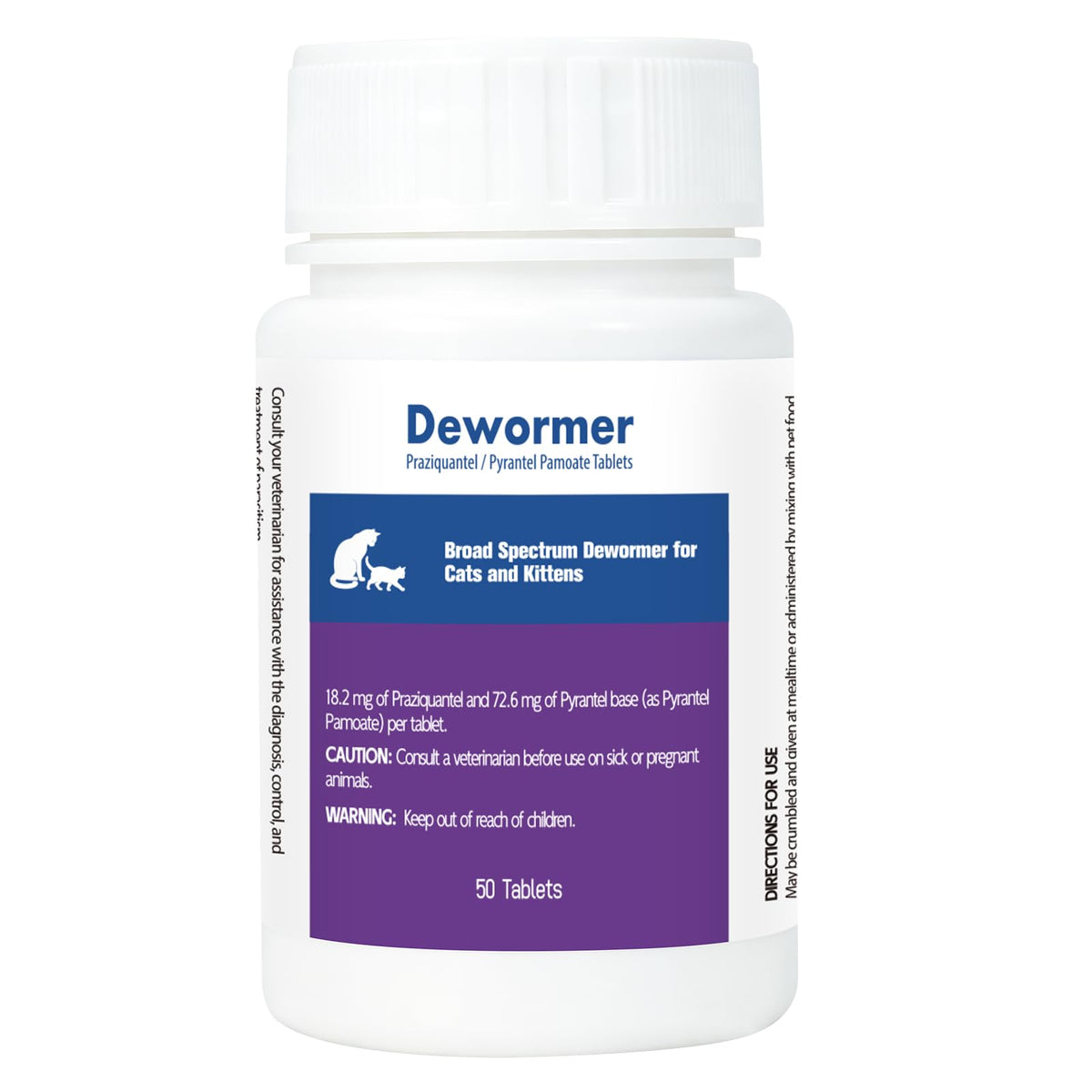 Broad-Spectrum Dewormer, 50 Tablets A67666