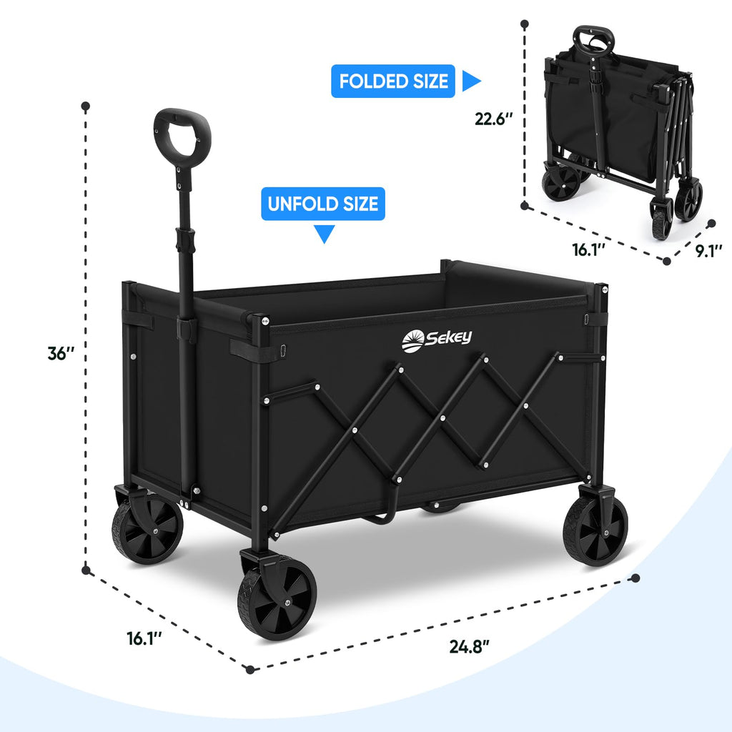 Lightweight Collapsible Wagon, 220 lb Capacity K411233