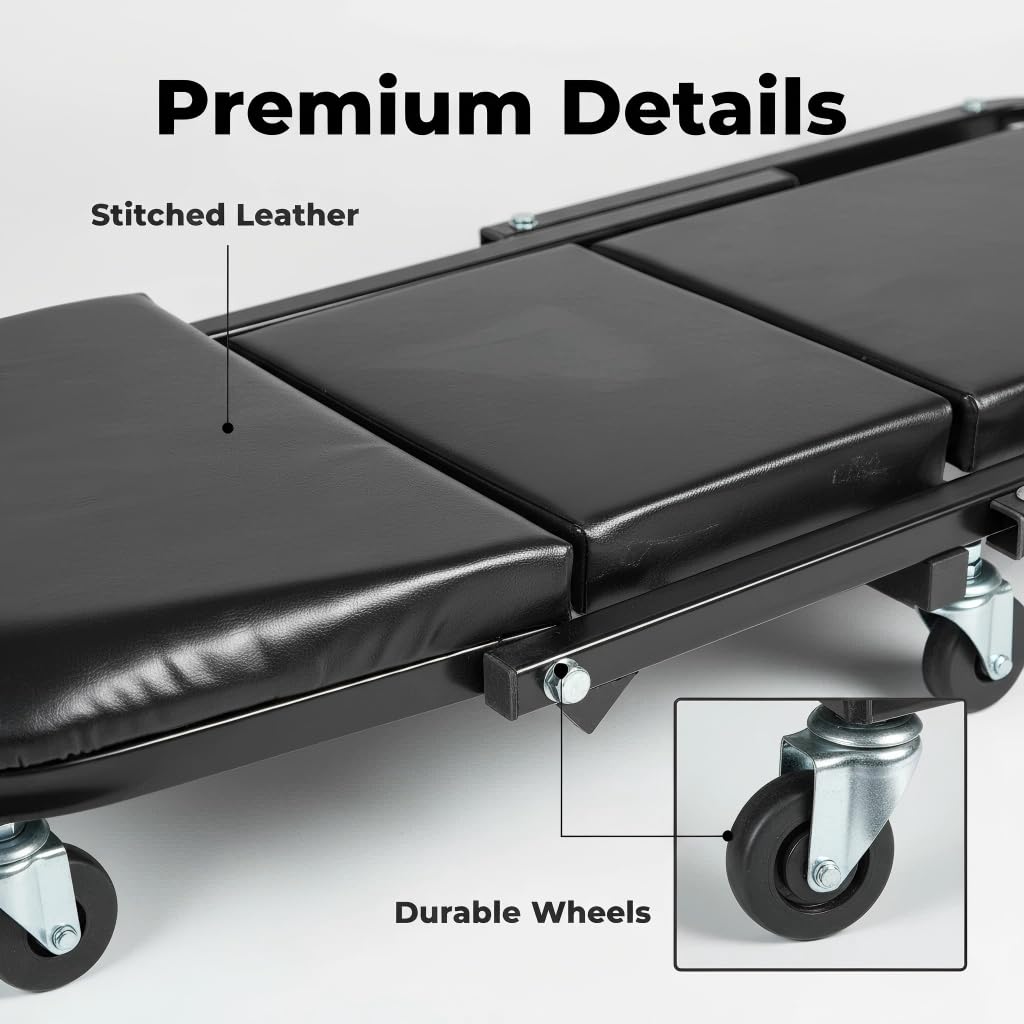 2-in-1 Folding Creeper Seat, 36-Inch, 300LBS Capacity G13635