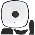 10.5" Vented Square Glass Lid H229