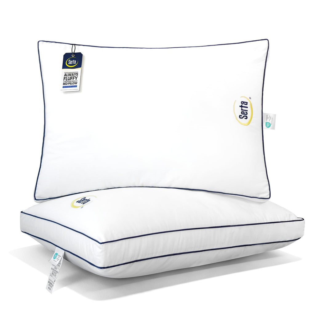 Queen Size Set of 2 Bed Pillows S857