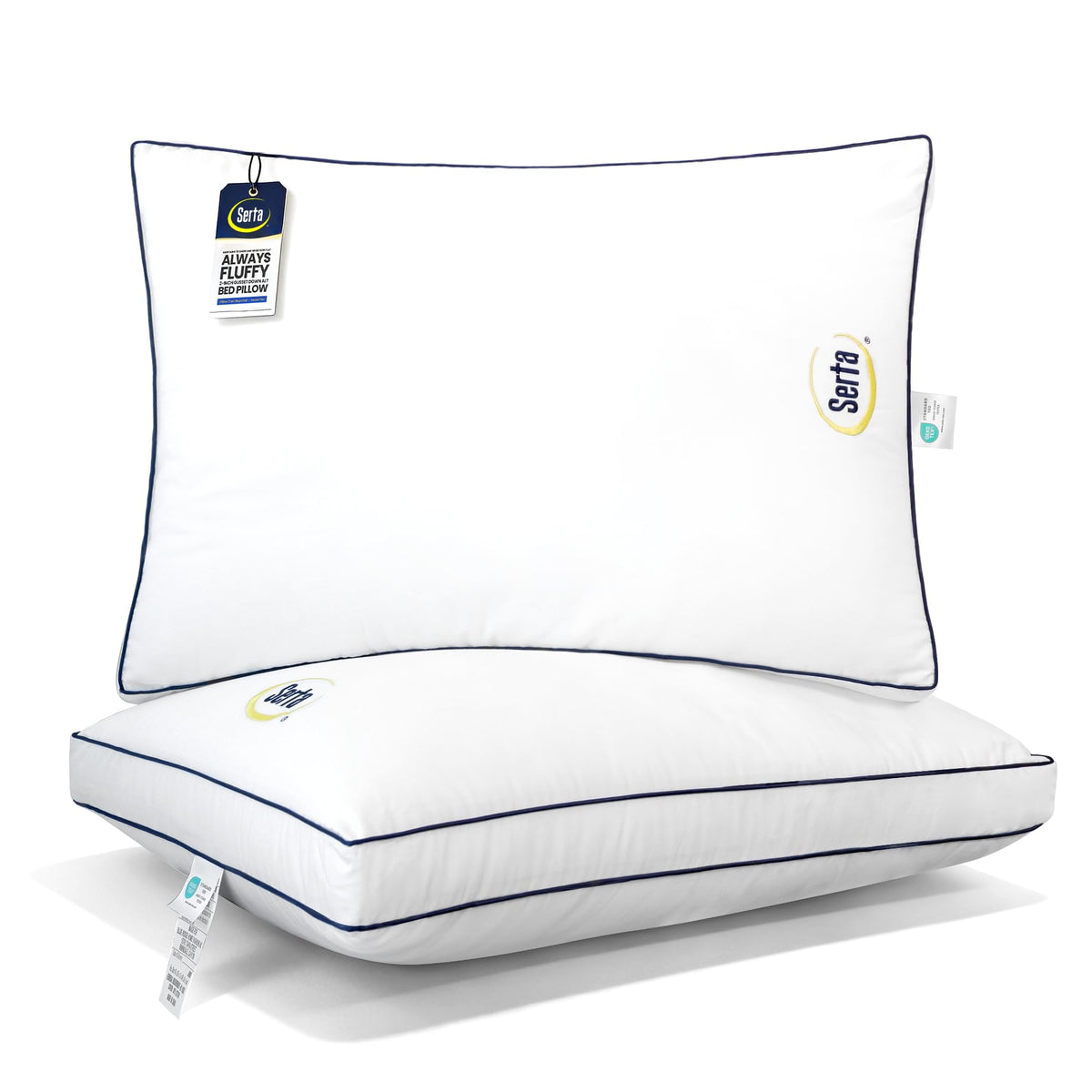 Queen Size Set of 2 Bed Pillows S857