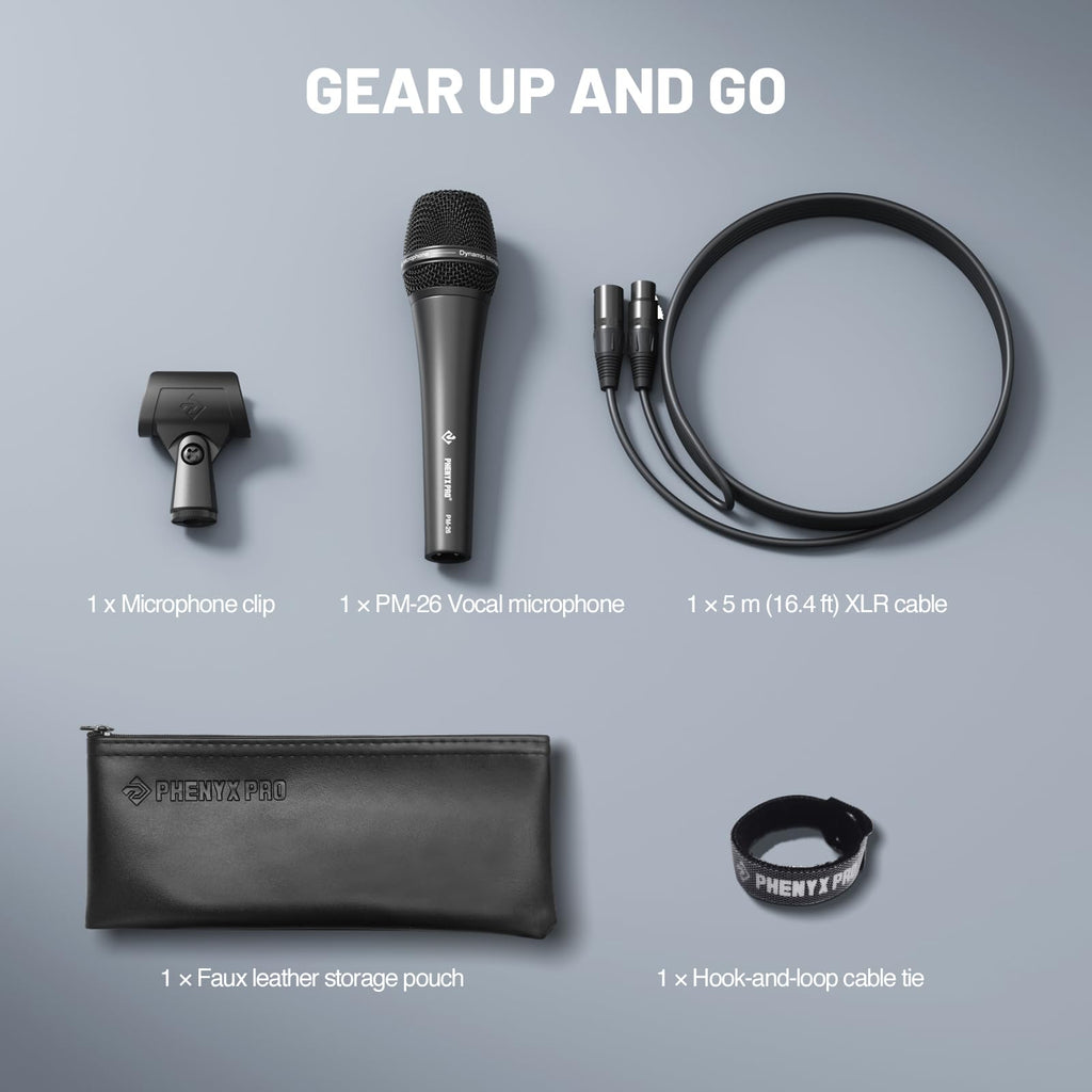 Supercardioid Dynamic Vocal Microphone with XLR Cable I633