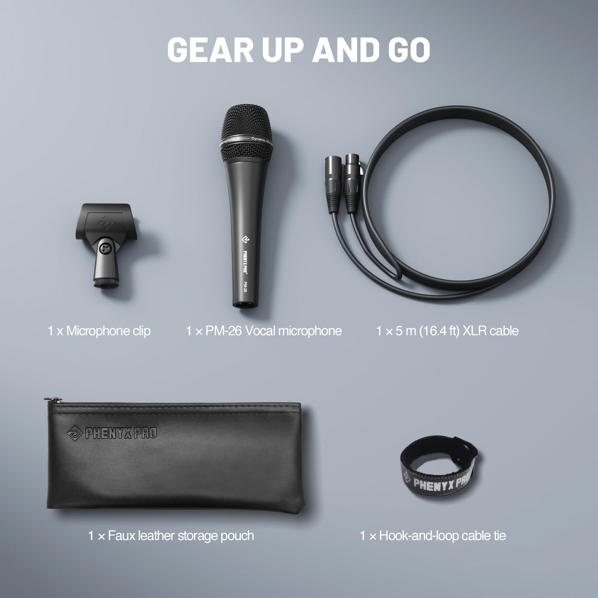 Supercardioid Dynamic Vocal Microphone with XLR Cable I633
