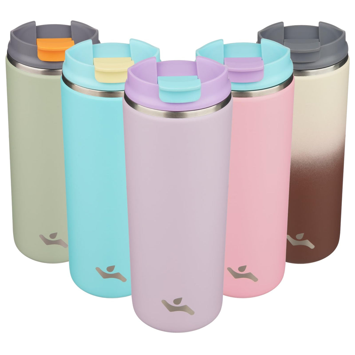 16oz Insulated Stainless Travel Coffee Mug with Lid W198