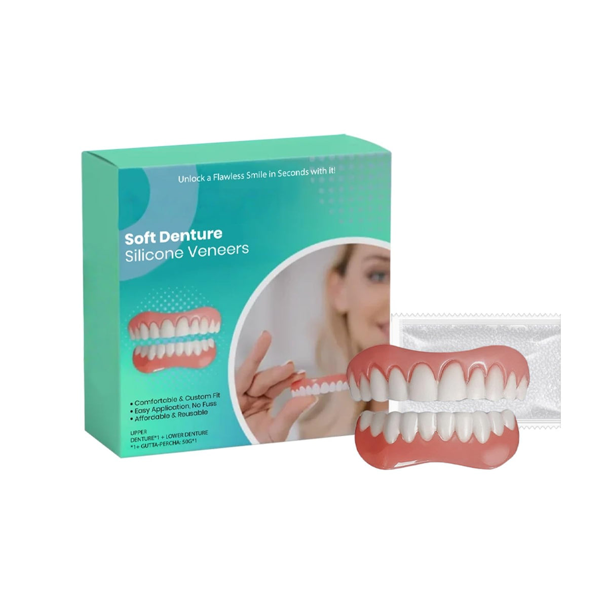 Silicone Veneers Upper & Lower Set X519184