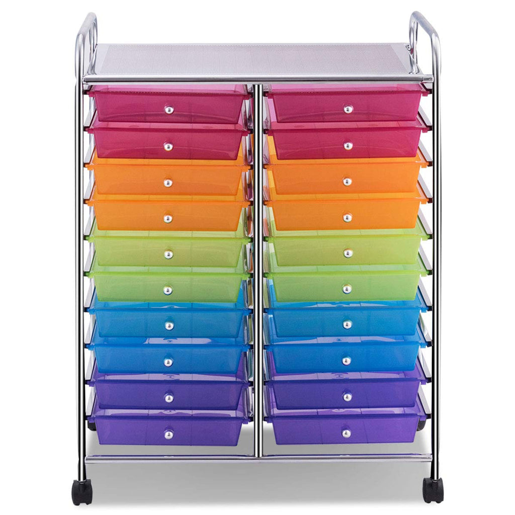 20 Drawer Rolling Storage Cart Organizer F958981