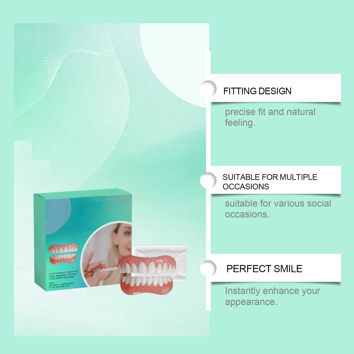 Silicone Veneers Upper & Lower Set X519184