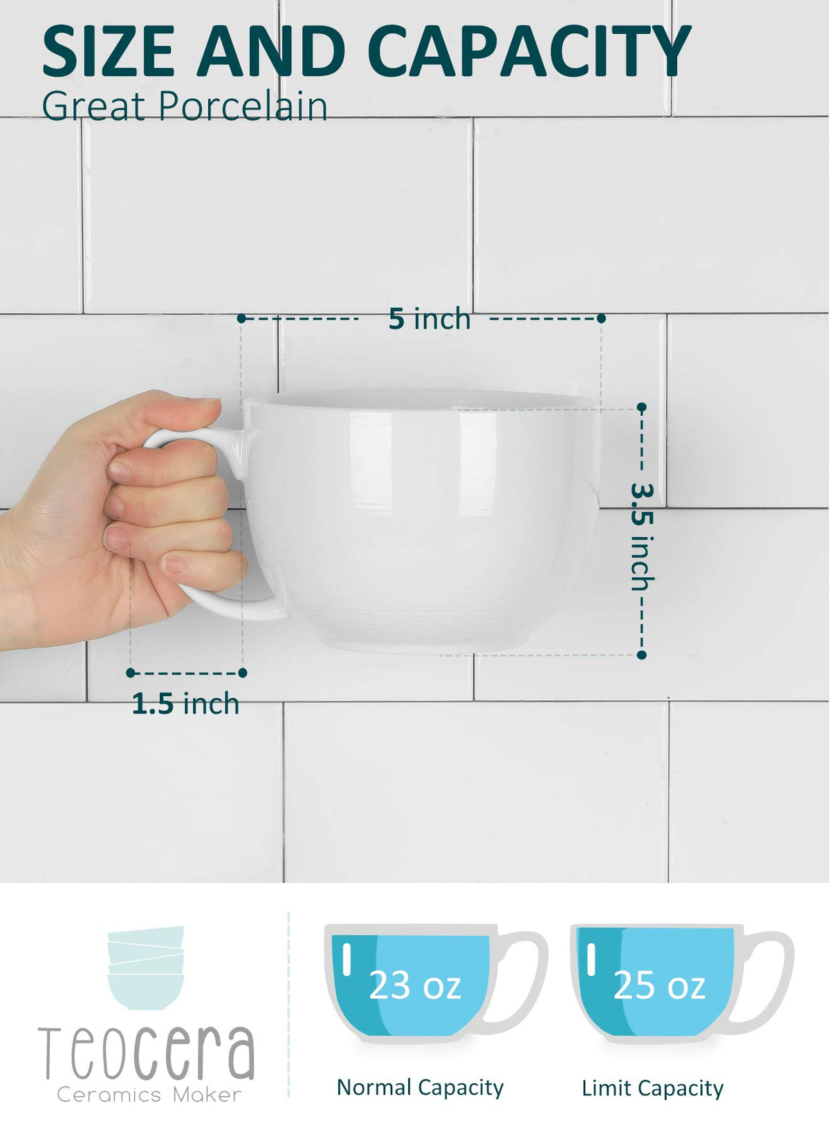 White Pasta Bowls Set of 4 and Jumbo Mugs Set of 4 U644