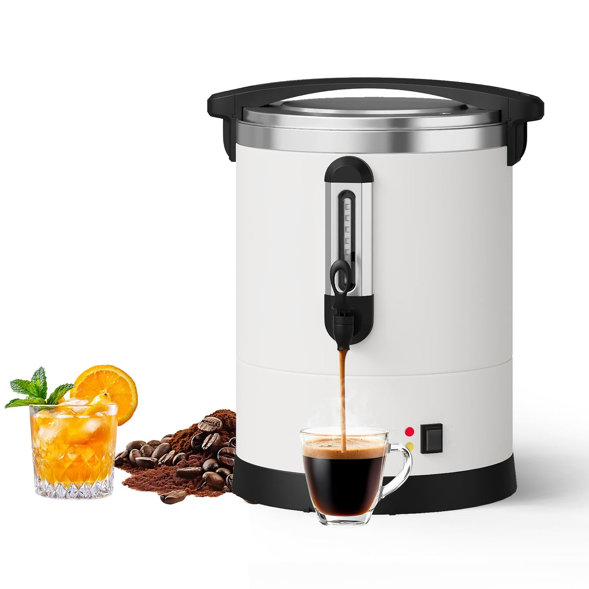 12L 80-Cup Double-Wall Stainless Steel Electric Coffee Urn W82485