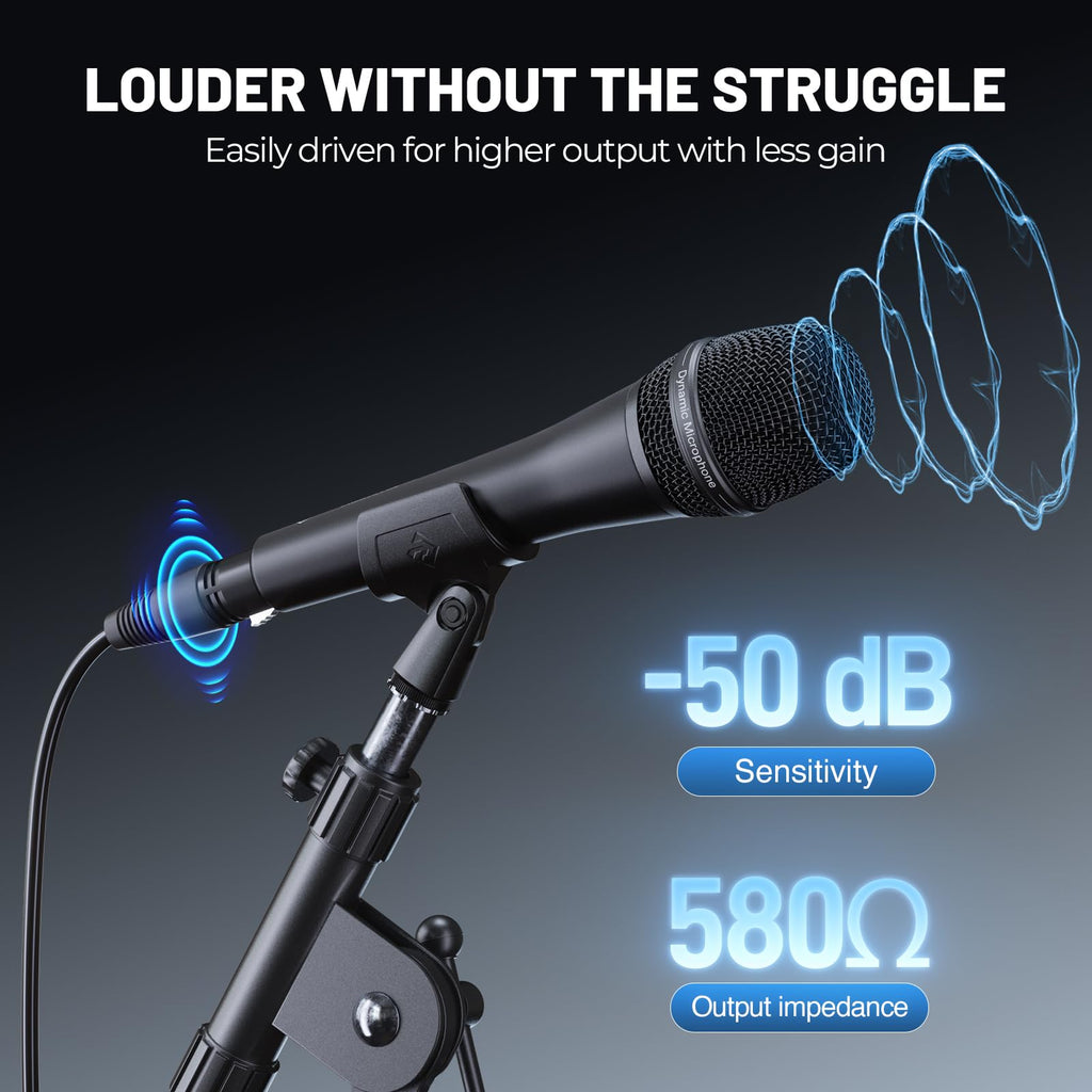 Supercardioid Dynamic Vocal Microphone with XLR Cable I633