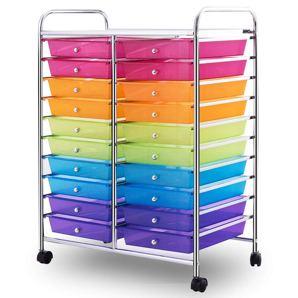 20 Drawer Rolling Storage Cart Organizer F958981