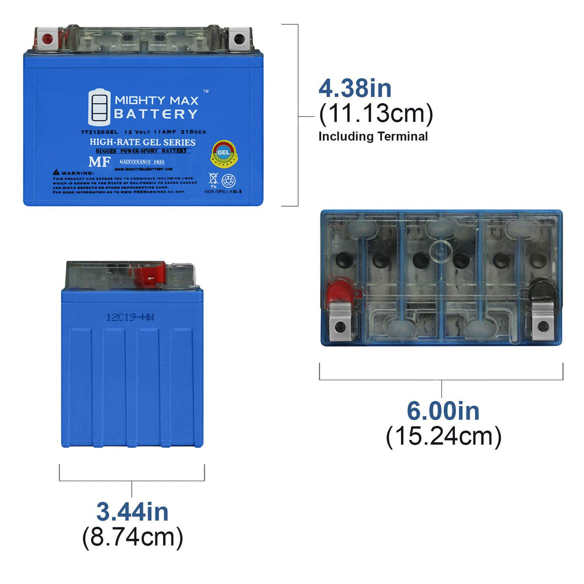 12V GEL and AGM Motorcycle Batteries V13763