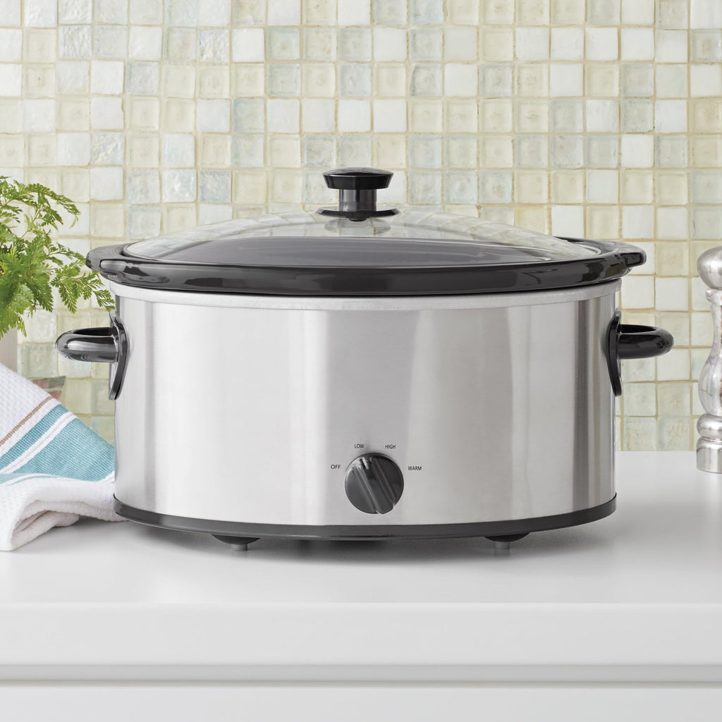 6 Quart Stainless Steel Slow Cooker M80457