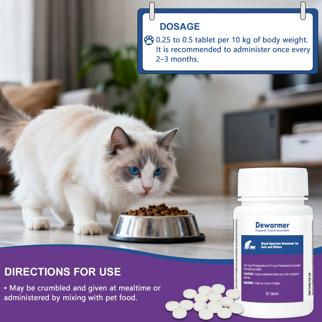 Broad-Spectrum Dewormer, 50 Tablets A67666