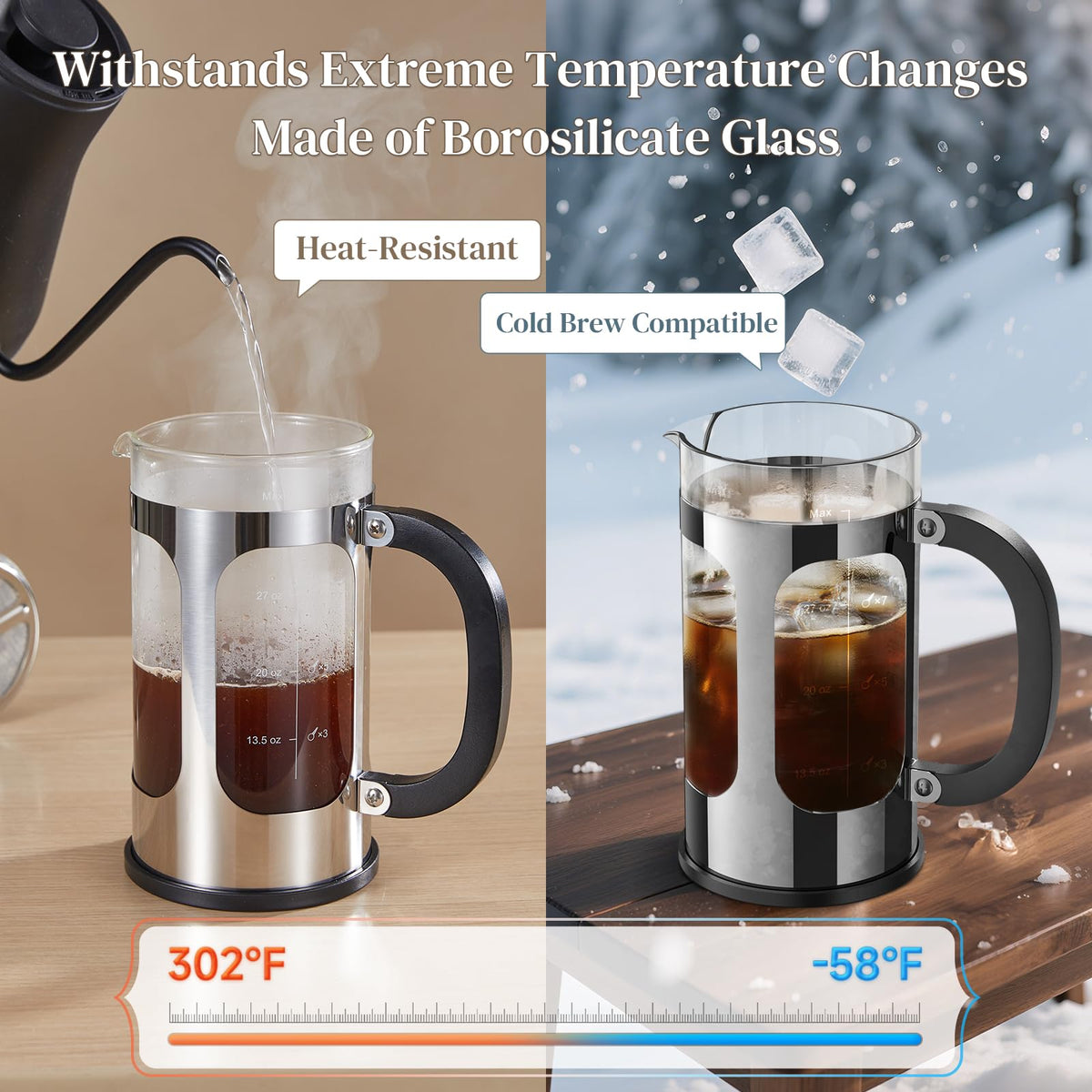 34oz French Press Coffee Maker G369