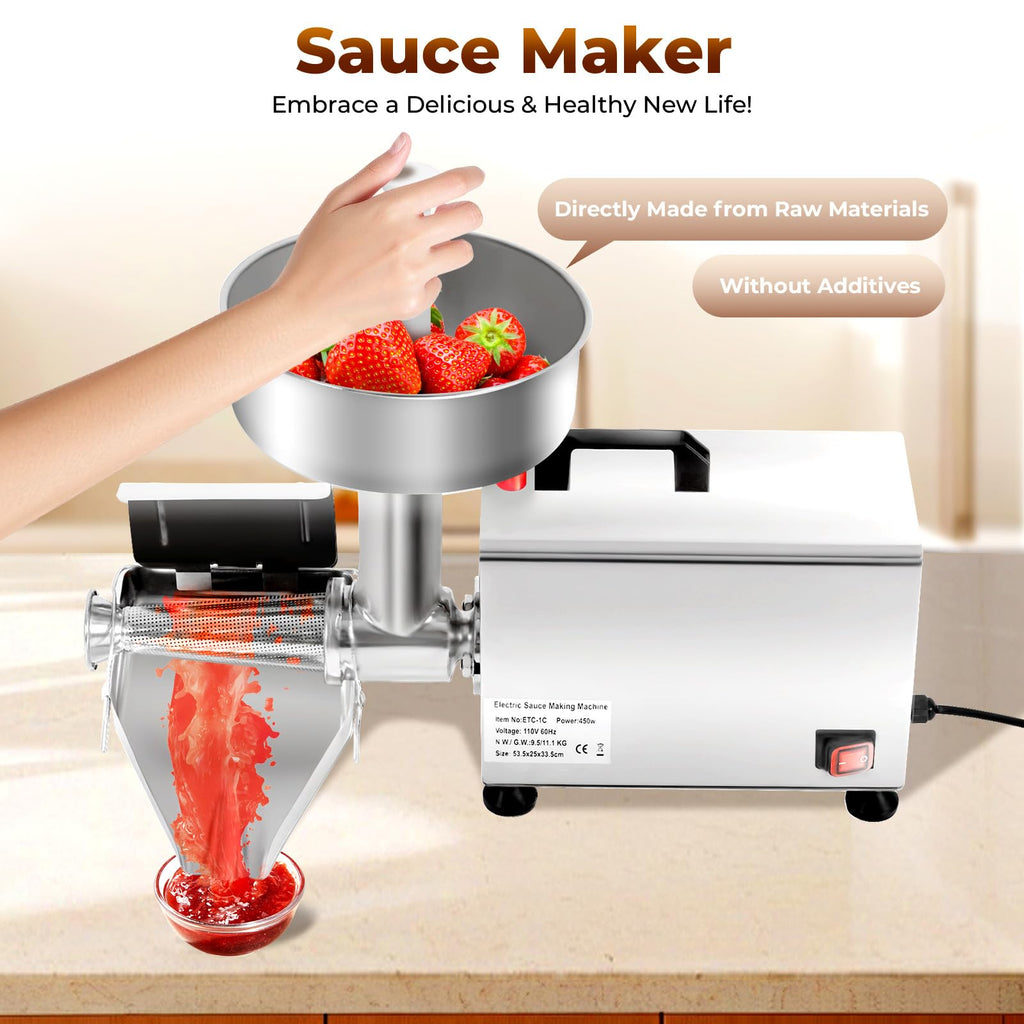110v 450w Stainless Steel Electric Tomato Strainer T936417