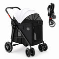 Black Foldable Dog Stroller T38868