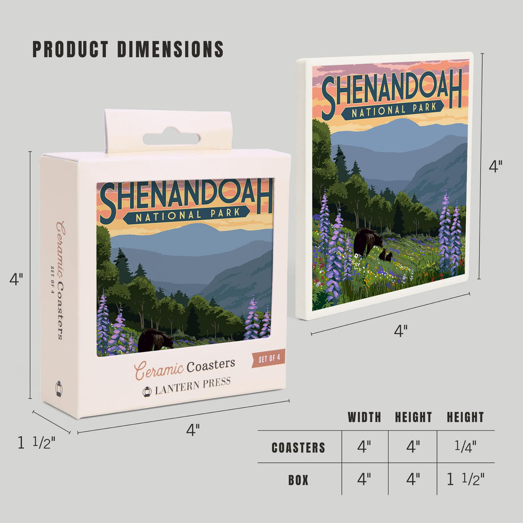 Ceramic Coasters Set of 4 L29209