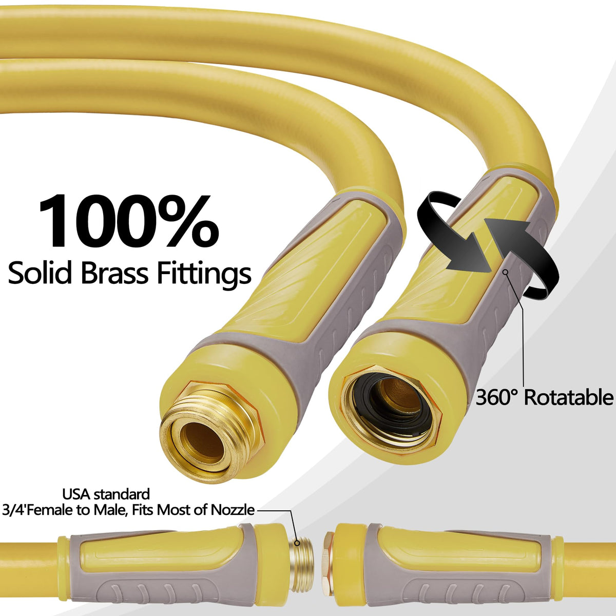 100 FT x 5/8" Heavy Duty Non-Expanding Garden Hose Z732