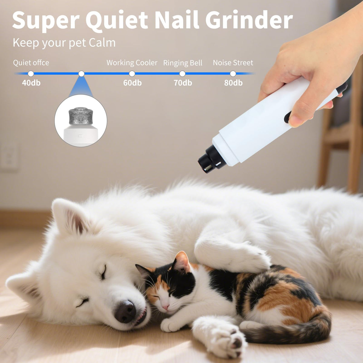 2-Speed Electric Rechargeable Pet Nail Grinder K37244