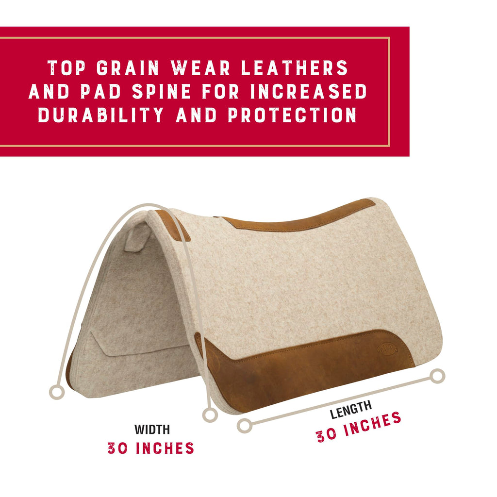 Wool Blend Felt Western Saddle Pad 30" x 30" A16780