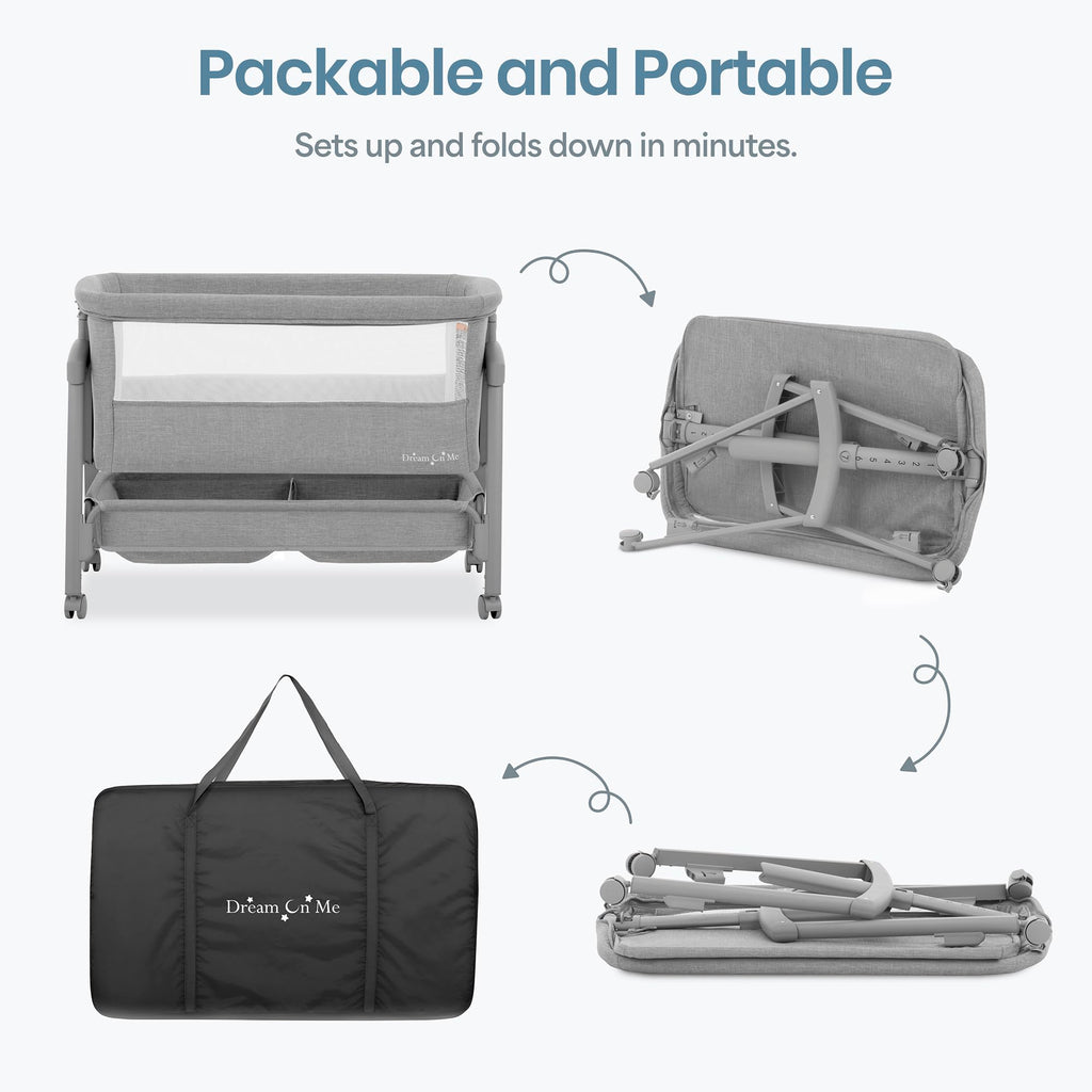 Foldable Portable Bassinet - Gray U41568