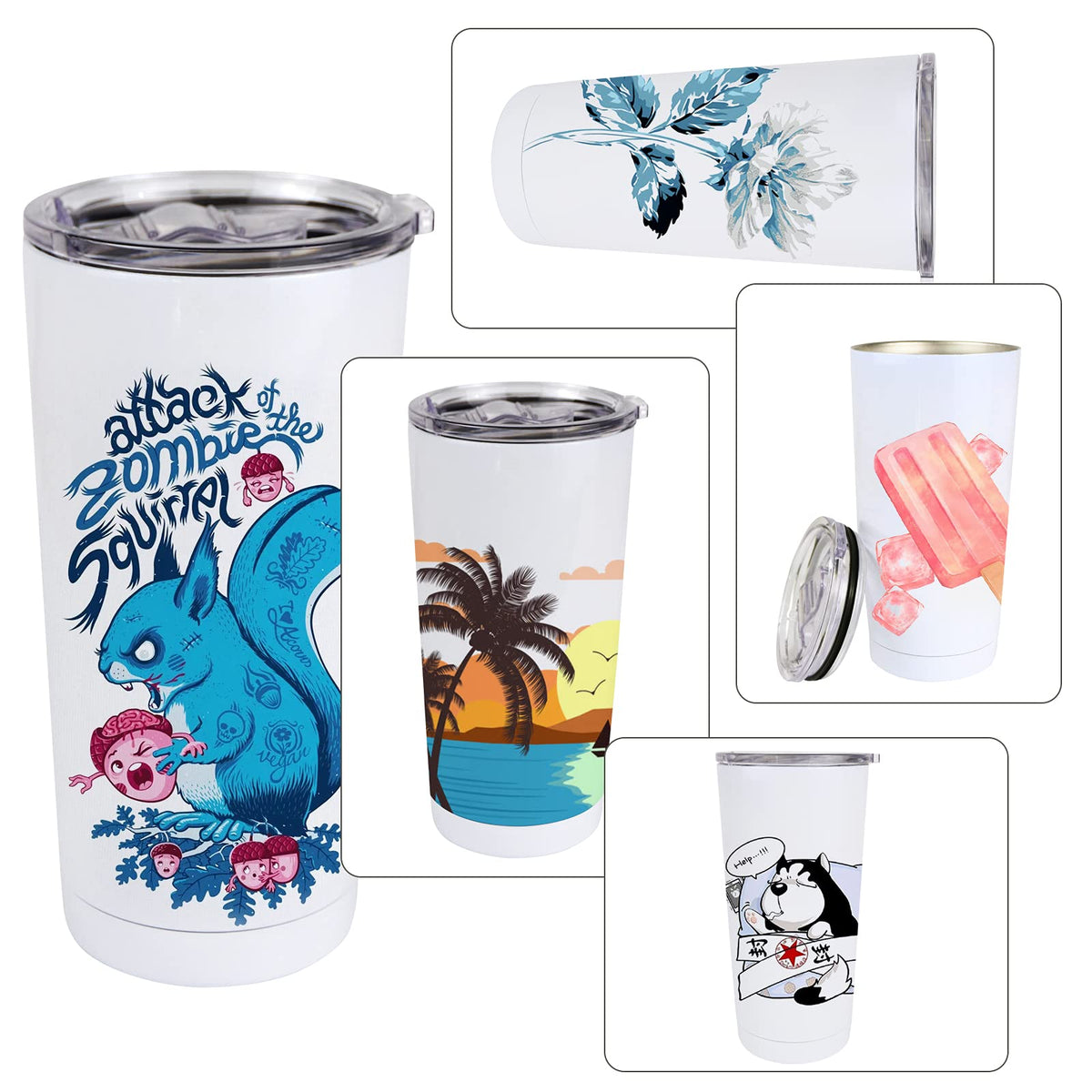 20oz Stainless Steel Tumbler with Lid T709129