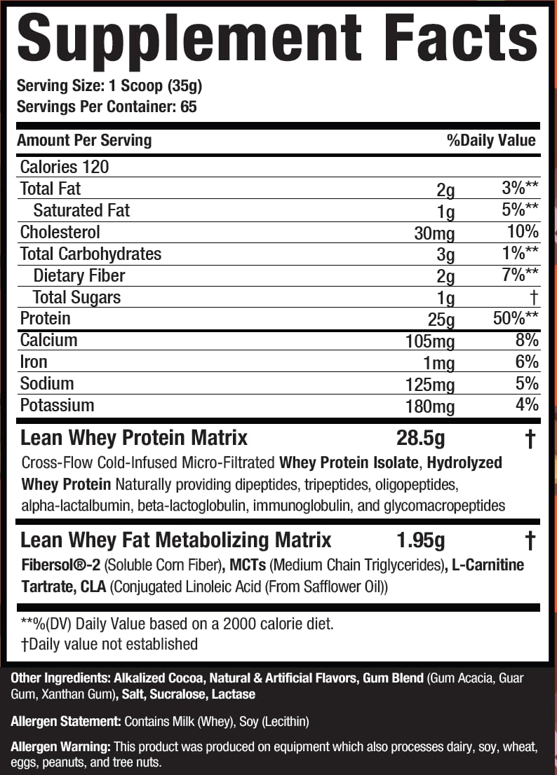 Whey Protein Isolate Powder 5lb Chocolate Peanut Butter V863