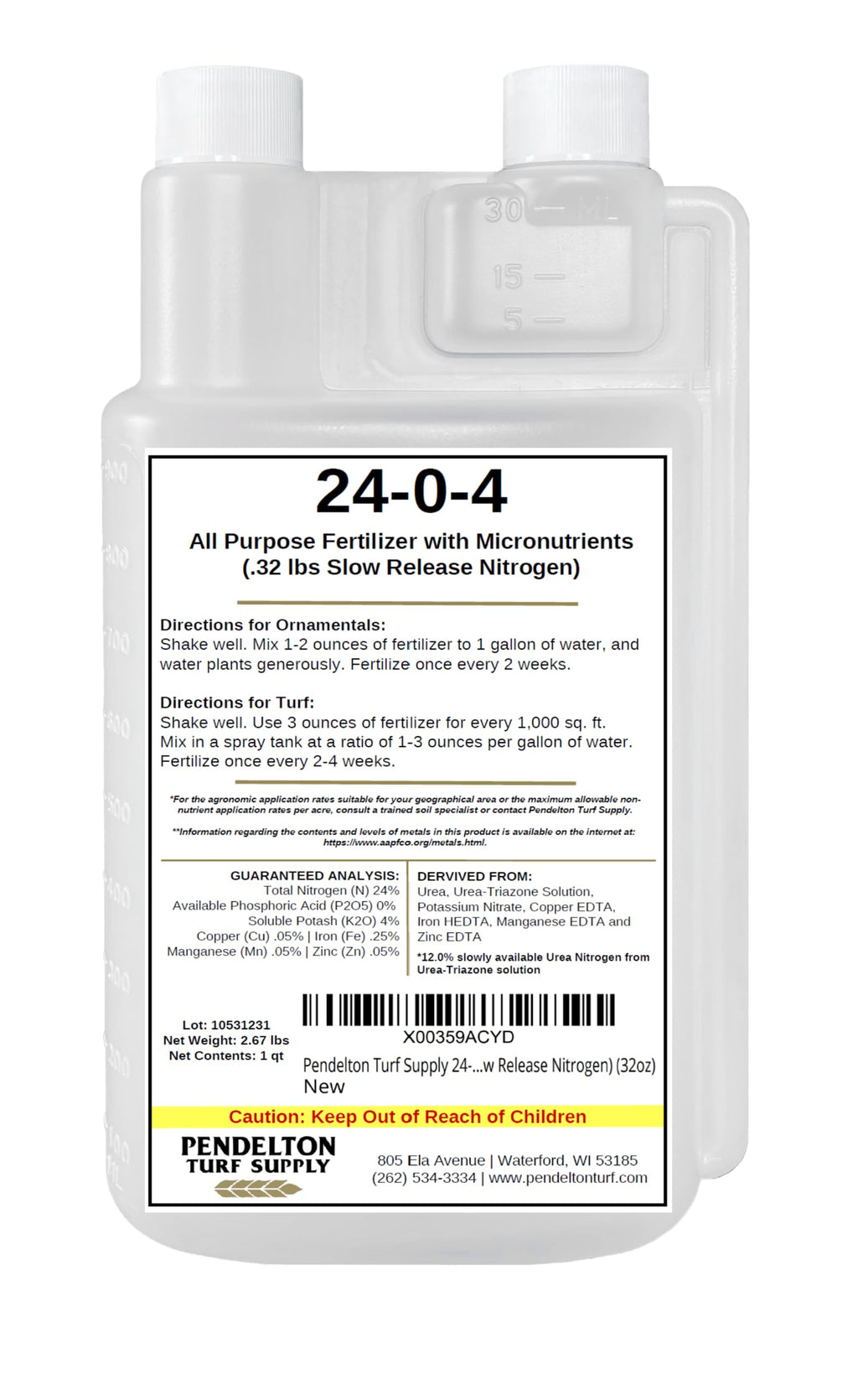 All Purpose Liquid Fertilizer with Micronutrients 32oz I686040