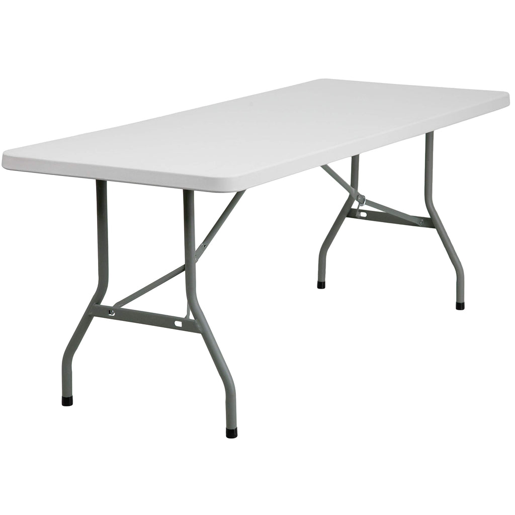 6-Foot White Plastic Folding Table M434525