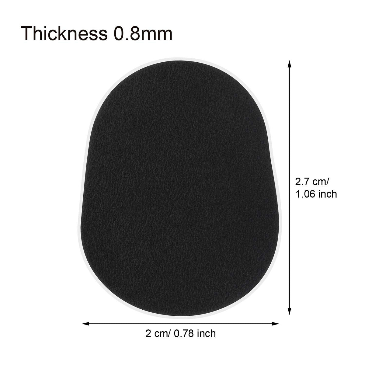32 Pieces 0.8 mm Saxophone and Clarinet Mouthpiece Cushion Black L66472