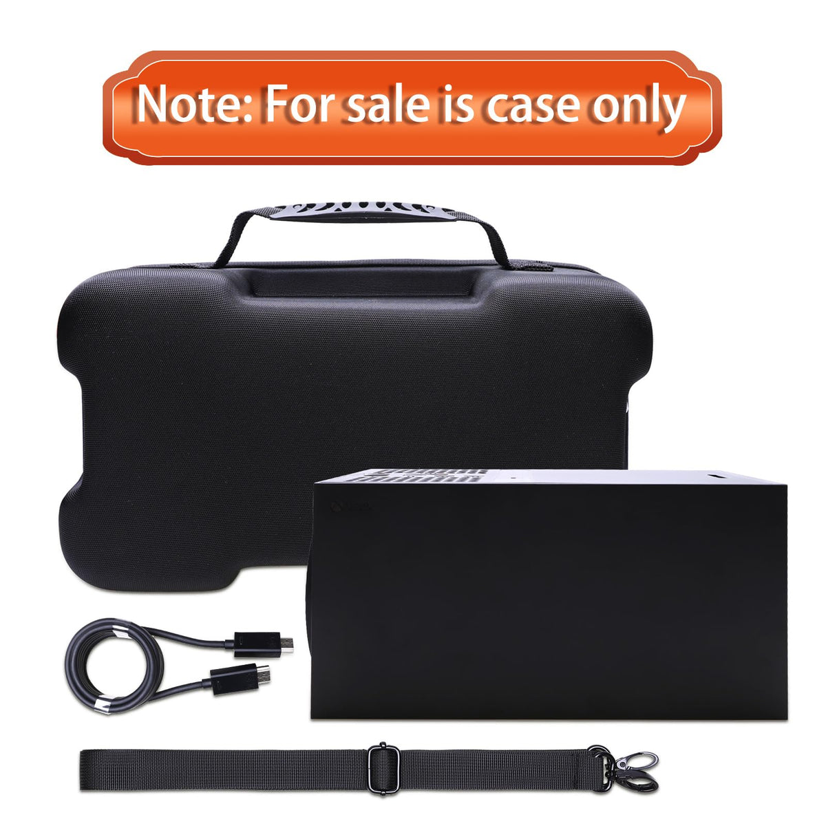Black Red Gaming Console Case and Controller Case X2677