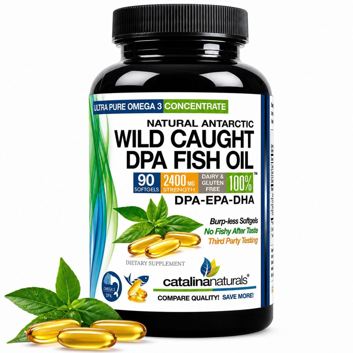 Omega-3 Fish Oil 2900 mg Softgels 90 Count J91208