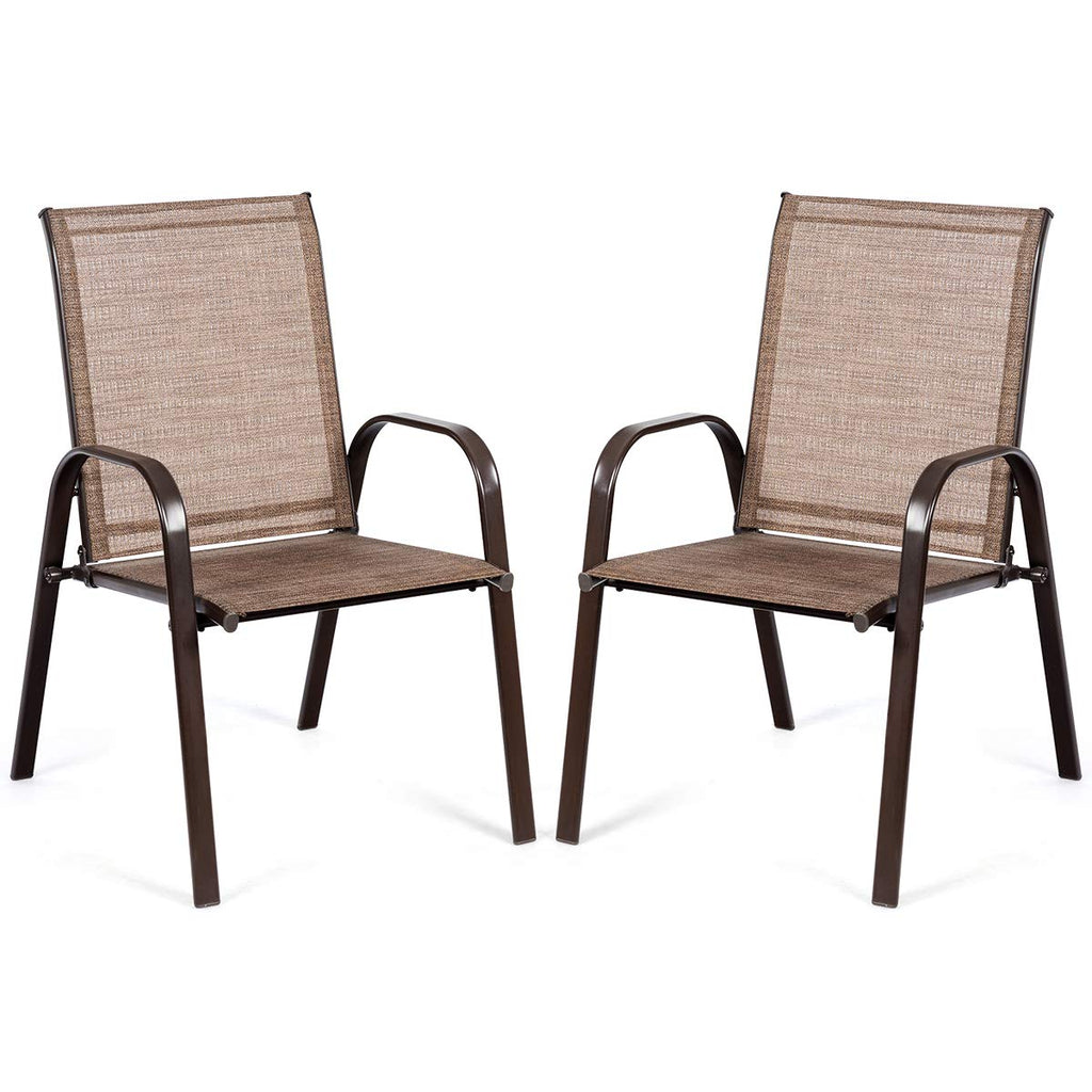 2 Piece Outdoor Patio Chairs with Breathable Fabric C26229