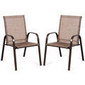 2 Piece Outdoor Patio Chairs with Breathable Fabric C26229
