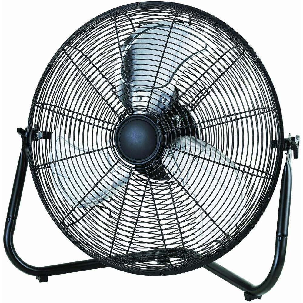 20 Inch 3-Speed Black Metal Floor Fan I52008