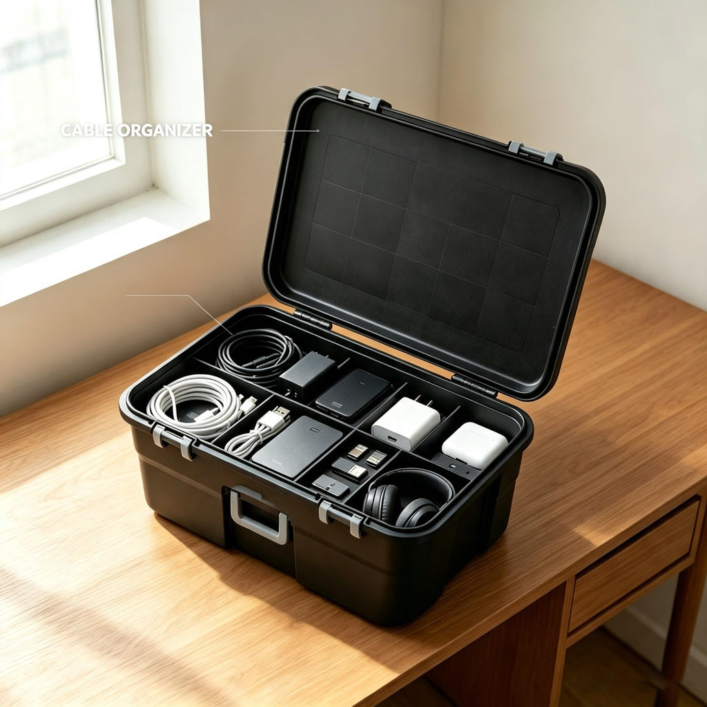 2 Pack 22 Gallon Black Wheeled Lockable Plastic Storage Trunk C9121