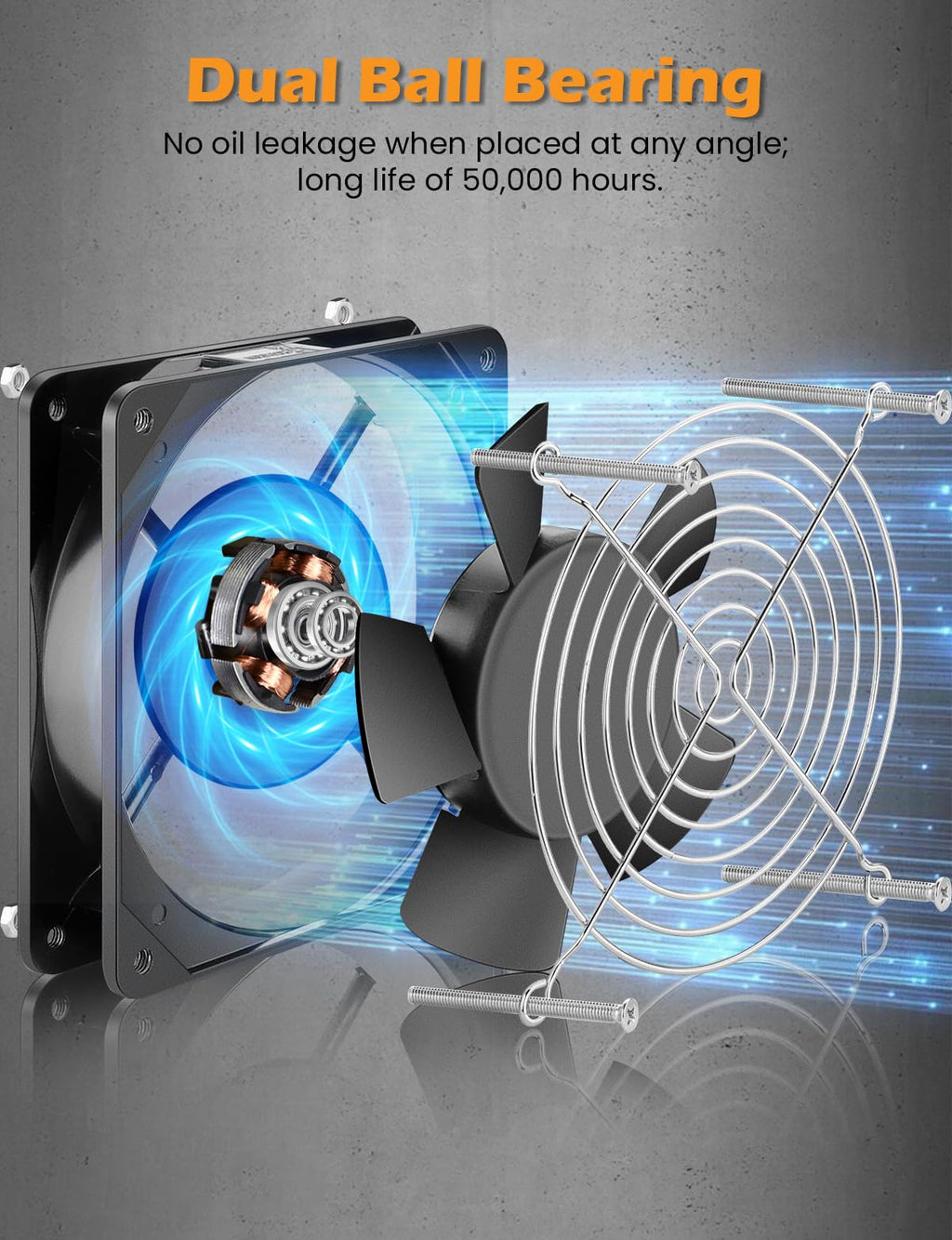 120mm x 25mm AC Ball Bearing Computer Fan K978