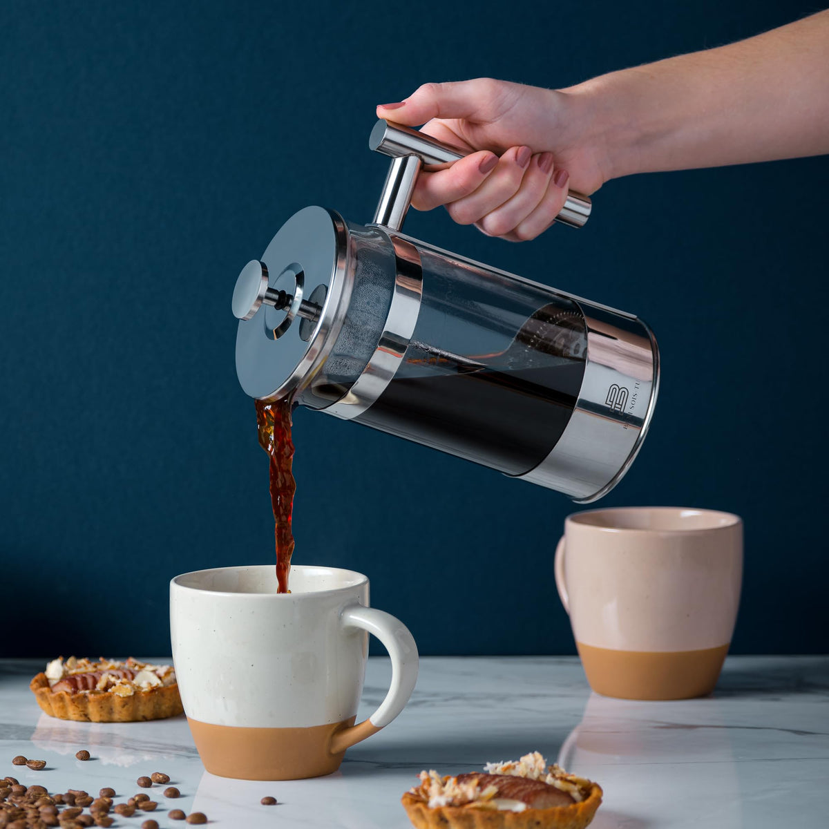 34 oz Borosilicate Glass French Press Coffee Maker O375